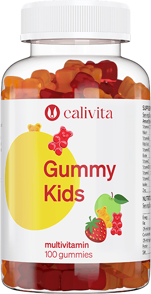 Calivita Gummy Kids multivitamini za otroke vsebujejo cink, jod, vitamin D, C, B6, B12 in folno kislino