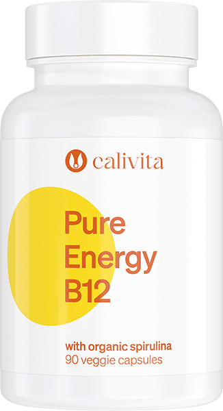 Pure Energy B12 pa ima ekološko spirulino za povečanje učinkov vitamina B12