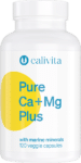 Pure Ca+Mg Plus, pe lângă calciul și magneziul Aquamin®, conține vitaminele D3 și K2, minerale organice în urme, extract de coada-calului și extract de cireșe acerola ecologice.